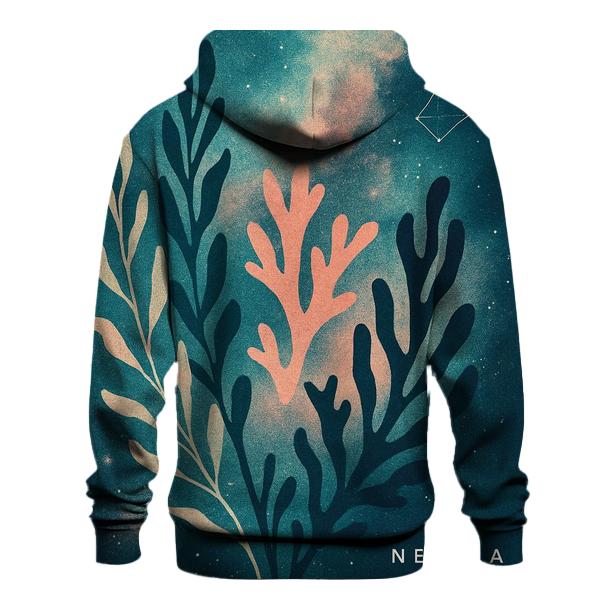 Deep Sea Nebula Botanical Collage pullover hoodies
