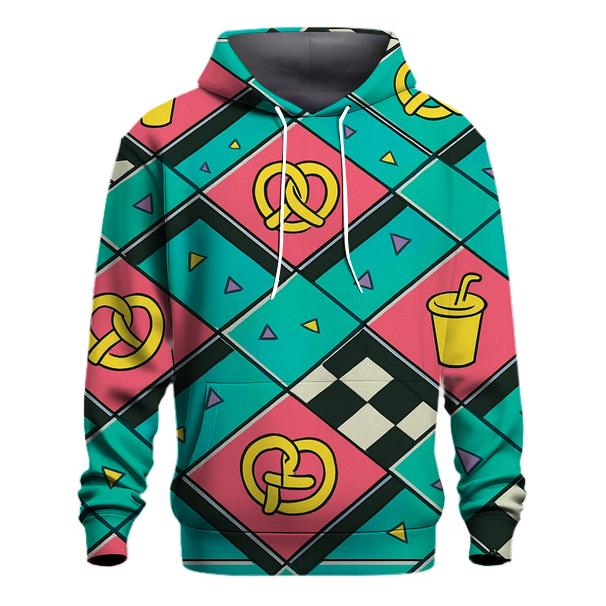 Mall Food Court Neon Tiles hoodies fashion