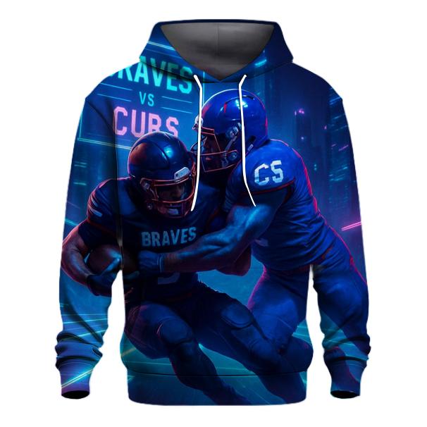 Neon Skybridge Clash Braves Vs Cubs custom hoodies