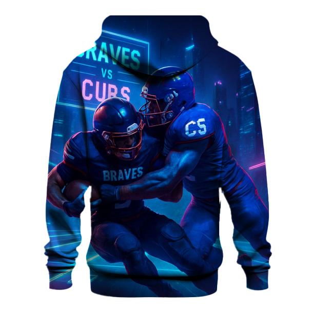 Neon Skybridge Clash Braves Vs Cubs custom hoodies