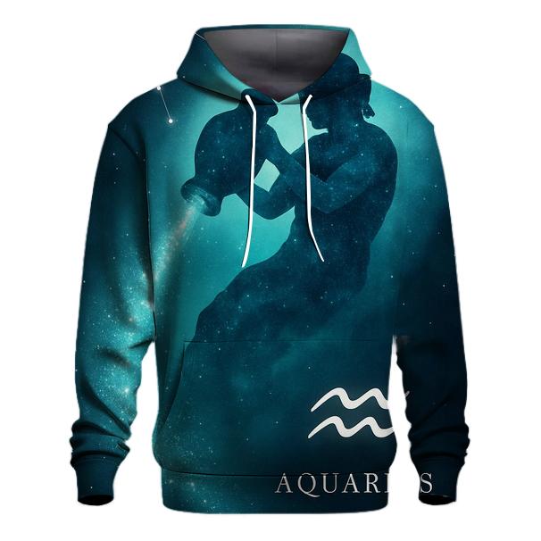 Aquarius Water Bearer Nebula Pour printed hoodies