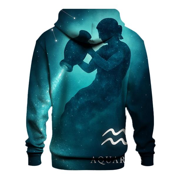Aquarius Water Bearer Nebula Pour printed hoodies