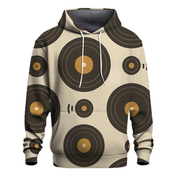 Groovy Vinyl Record Rings graphic hoodies