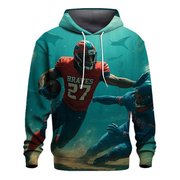 Undersea Dome Gridiron Braves Vs Cubs premium hoodies
