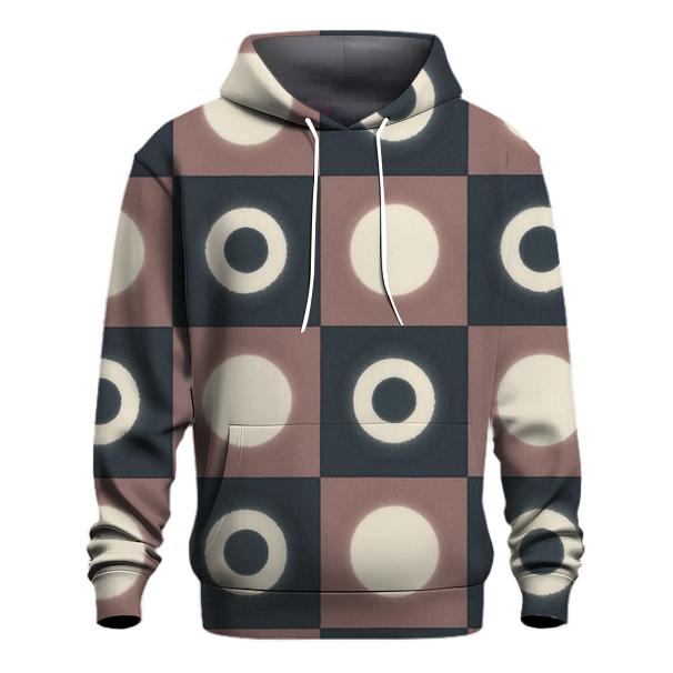 Itajime Lunar Eclipse Tile Grid embroidered hoodies