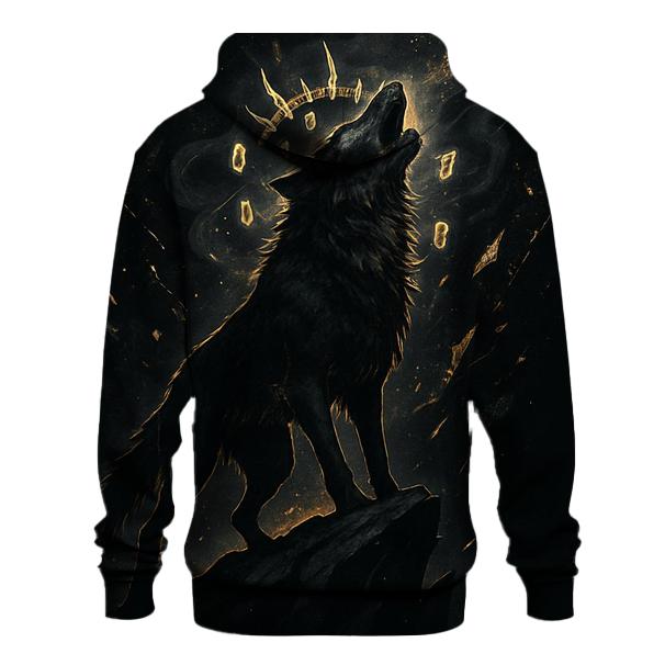 Obsidian Gold Bone Crown Howl lightweight hoodies