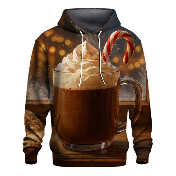 Hot Cocoa On The Frosted Windowsill pullover hoodies