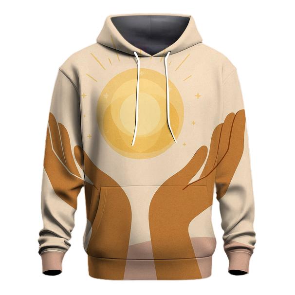 Hands Of Shared Light zip-up hoodies