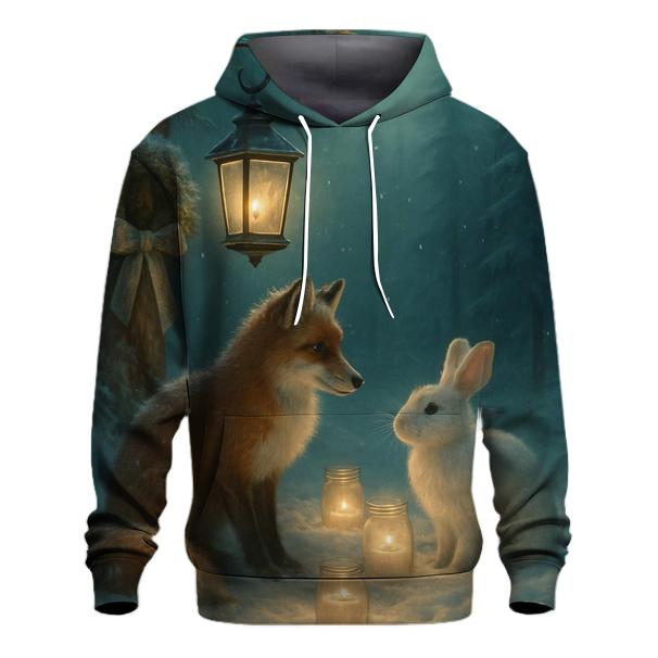 Forest Lantern Gathering On Christmas Eve zip-up hoodies