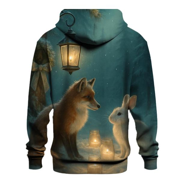 Forest Lantern Gathering On Christmas Eve zip-up hoodies