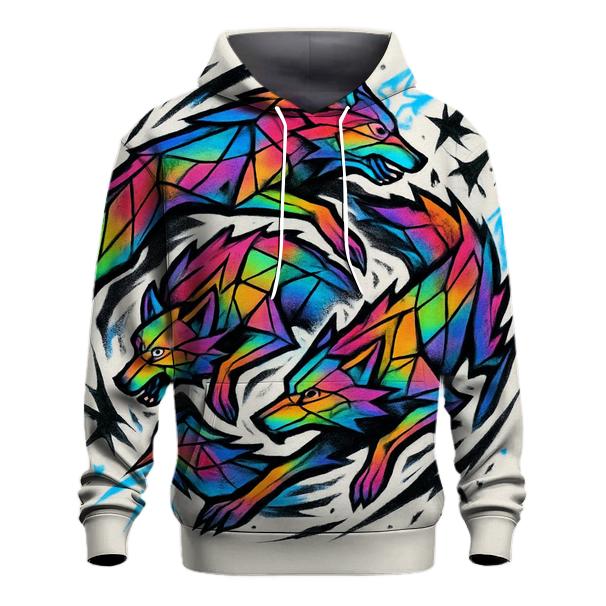 Prismatic Totem Pack Spiral zip-up hoodies