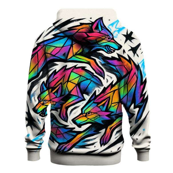Prismatic Totem Pack Spiral zip-up hoodies