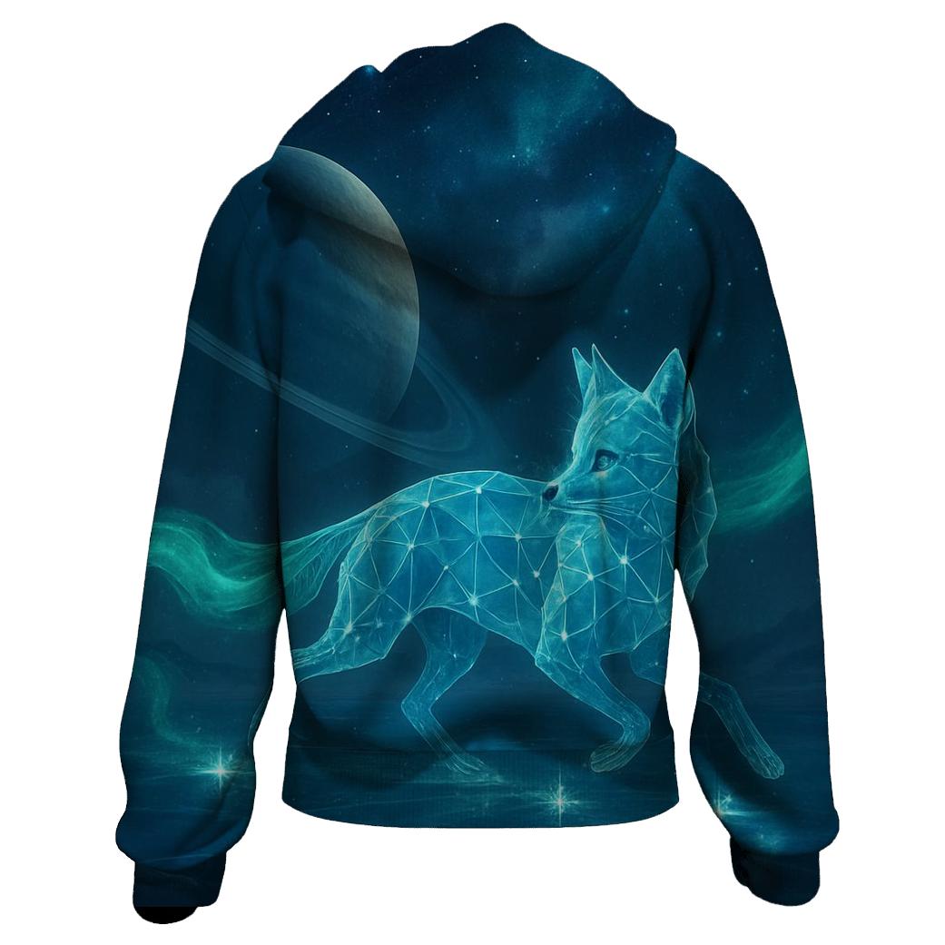 Aurora Fox Of The Polar Galaxy pullover hoodies