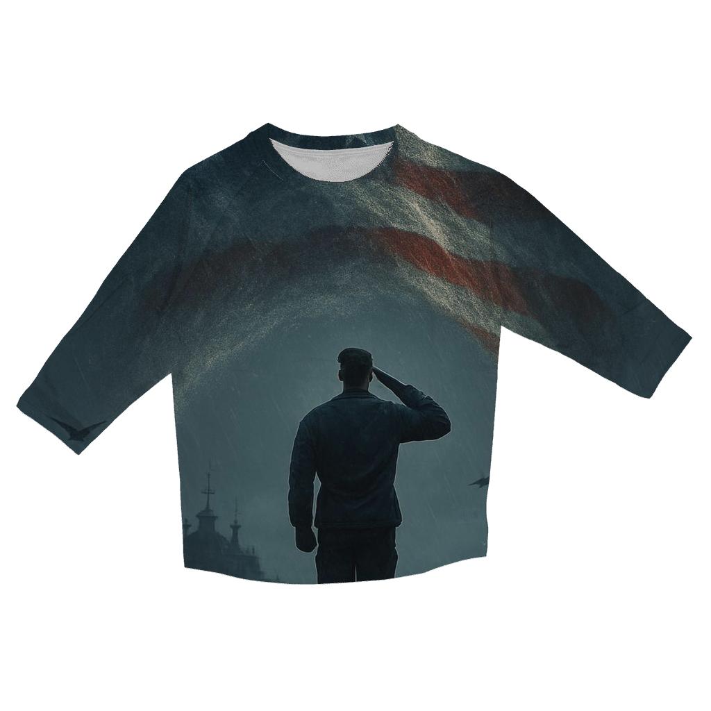 Harbor Vigil Under The Tide Flag fashion 3/4 sleeve shirts