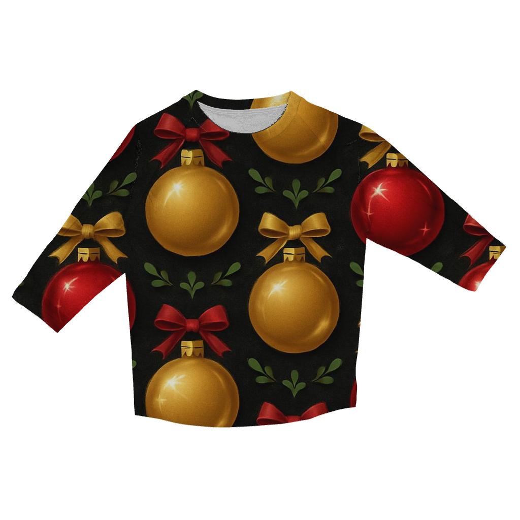 Midnight Ornament Hex Tessellation custom 3/4 sleeve shirts