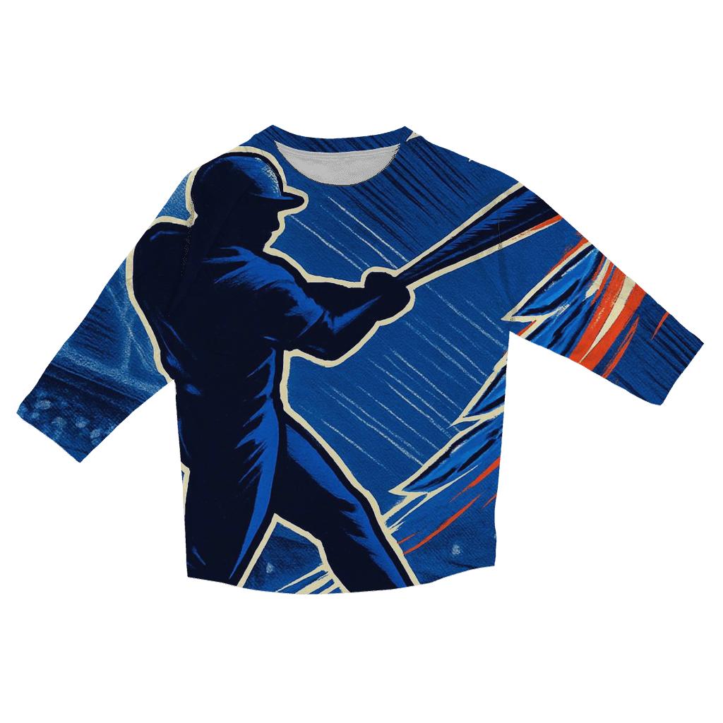 Blue Jays Meteor Swing Silhouette designer 3/4 sleeve blouses