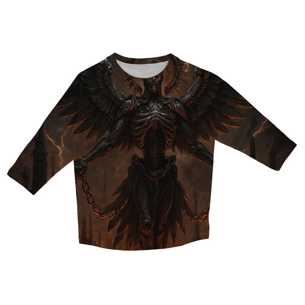Iron Seraph Of The Furnace Abyss casual three quarter sleeve shirts