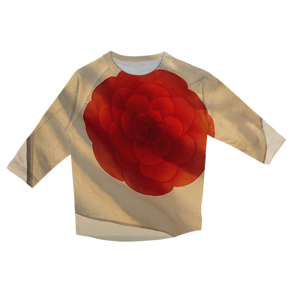 Rising Sun Fabric Bloom Japan cotton quarter sleeve shirts