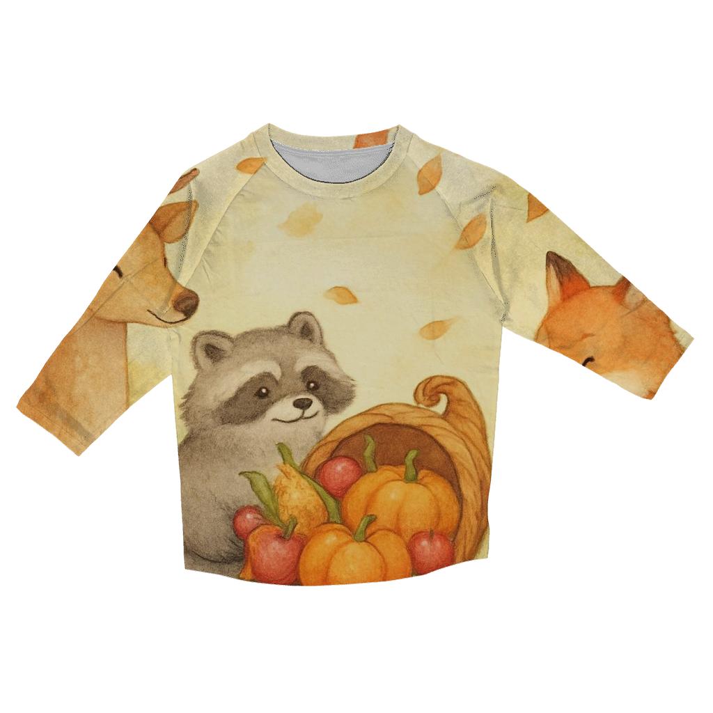 Woodland Banquet Under The Maple Arch cotton quarter sleeve shirts