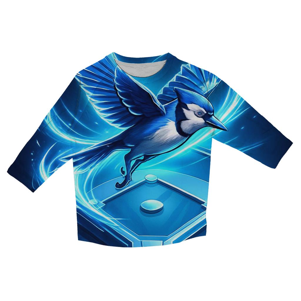 Diamond Pulse Blue Jays Lightburst personalized 3/4 sleeve tees