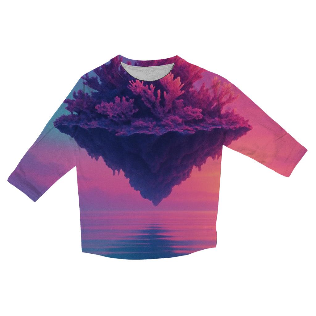 Aurora Reef Sunset Drift custom 3/4 sleeve shirts