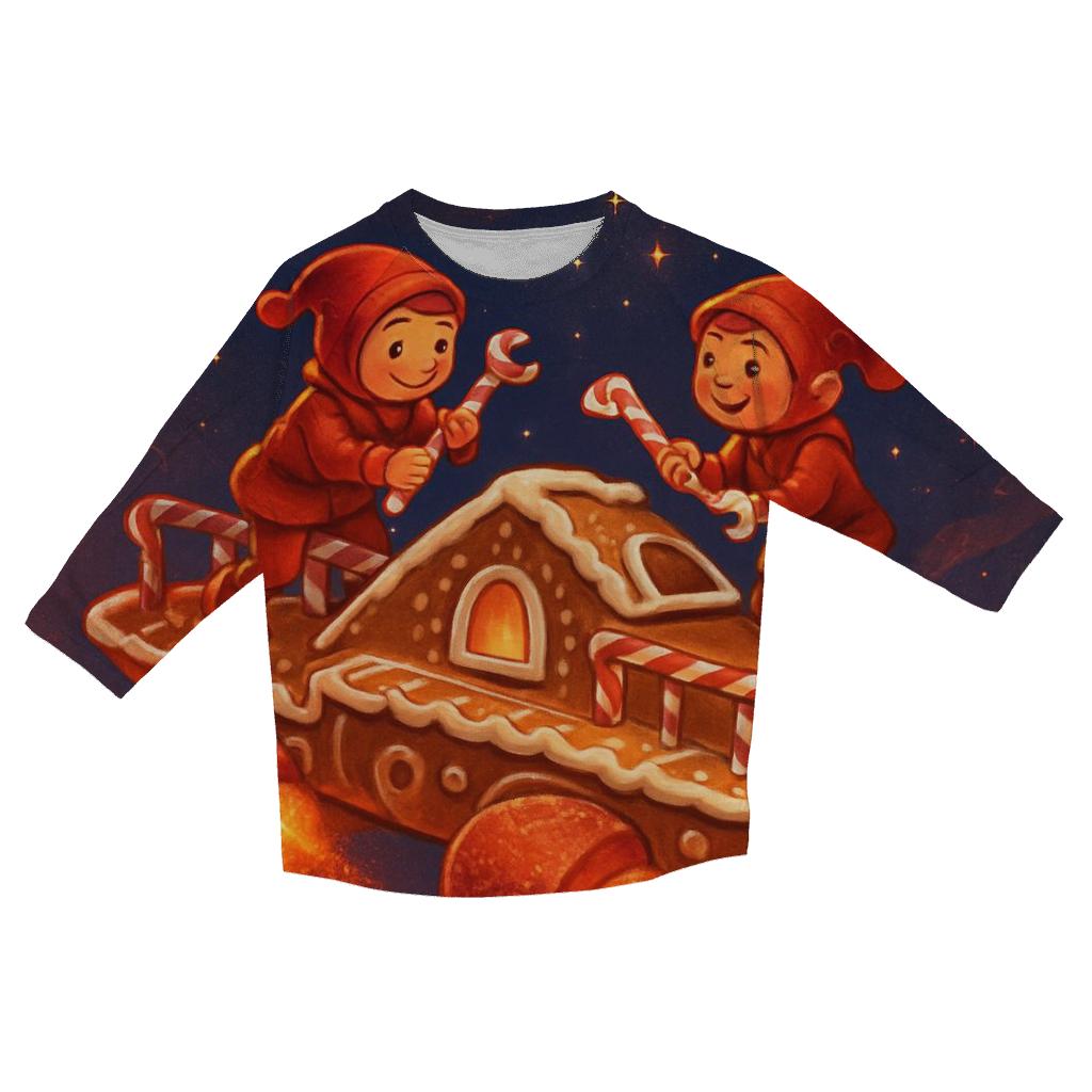 Gingerbread Workshop Starship designer 3/4 sleeve blouses
