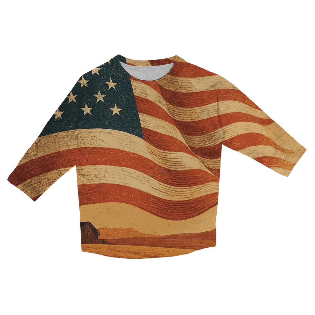 Prairie Wind Heritage Crest custom 3/4 sleeve shirts