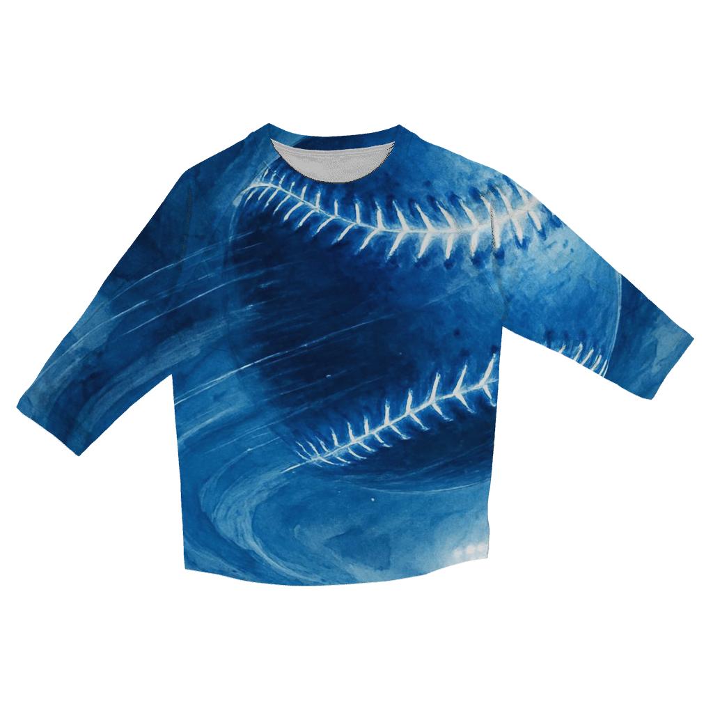 Midnight Curveball Through Cloud Canyon trendy 3/4 sleeve tops