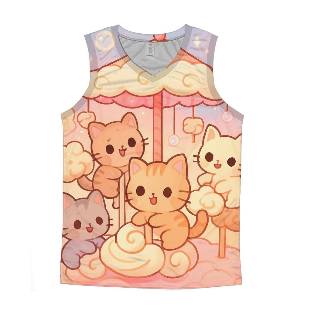 Cloud Bakery Kitten Carousel designer workout tanks
