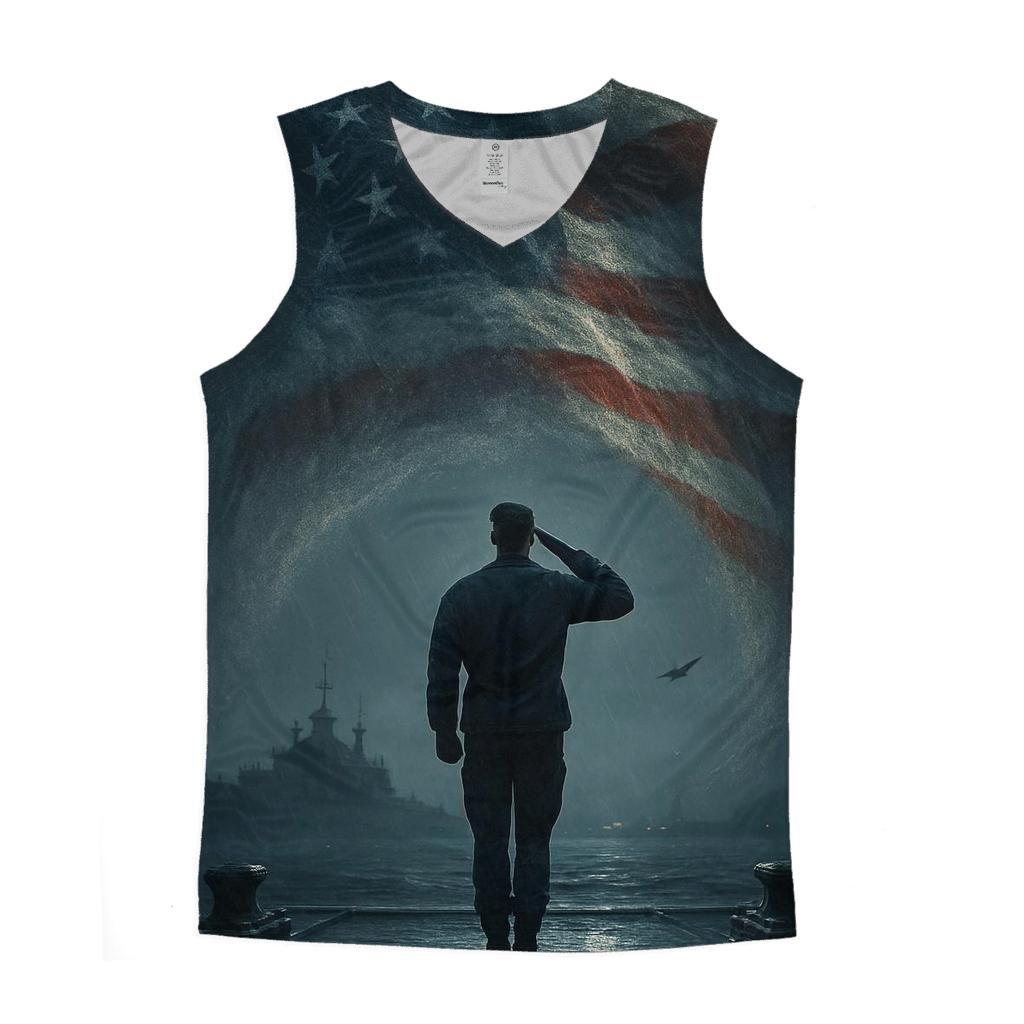 Harbor Vigil Under The Tide Flag stylish racerback tanks