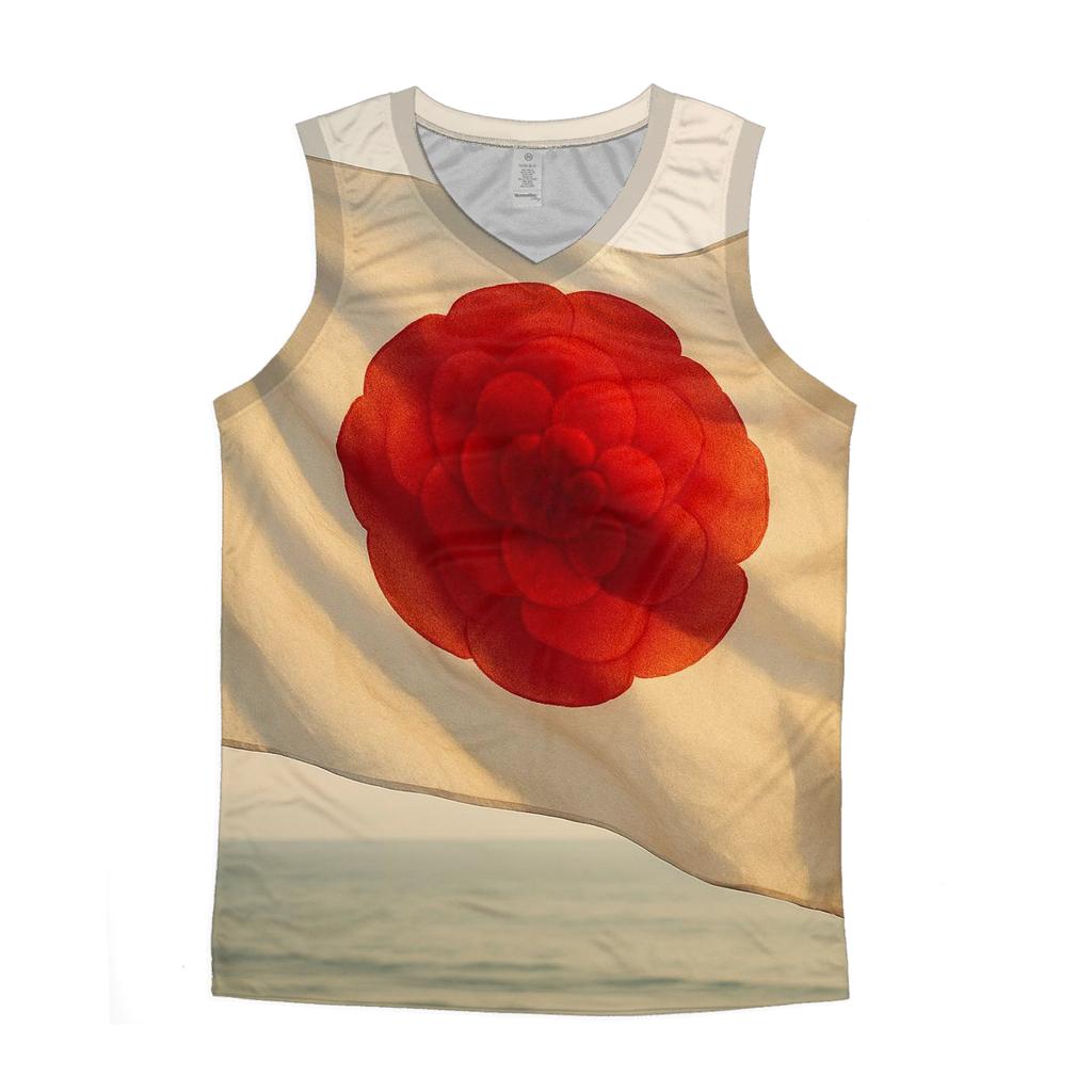 Rising Sun Fabric Bloom Japan custom tank tops