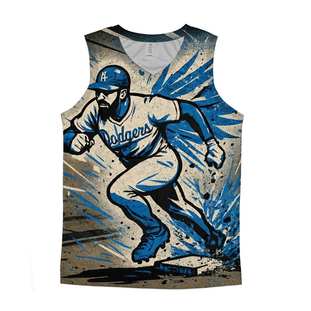 Graffiti Wings Of Speed Runner graphic print tank tops