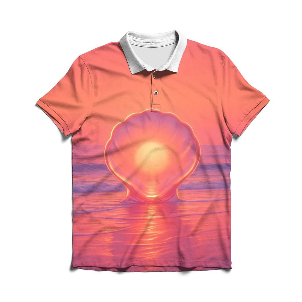 Tideglass Horizon Bloom premium cotton polo shirts