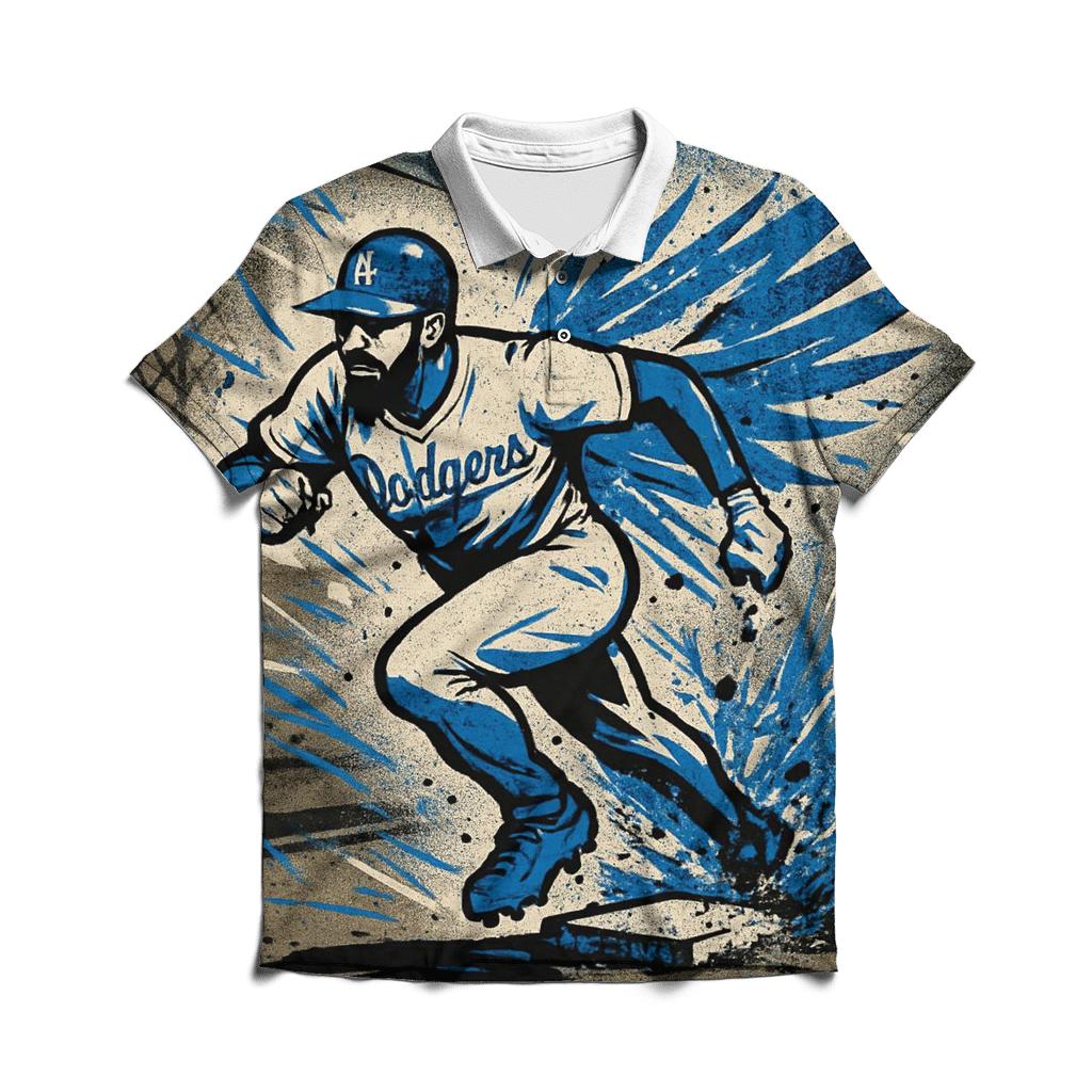 Graffiti Wings Of Speed Runner stylish collar polo tees