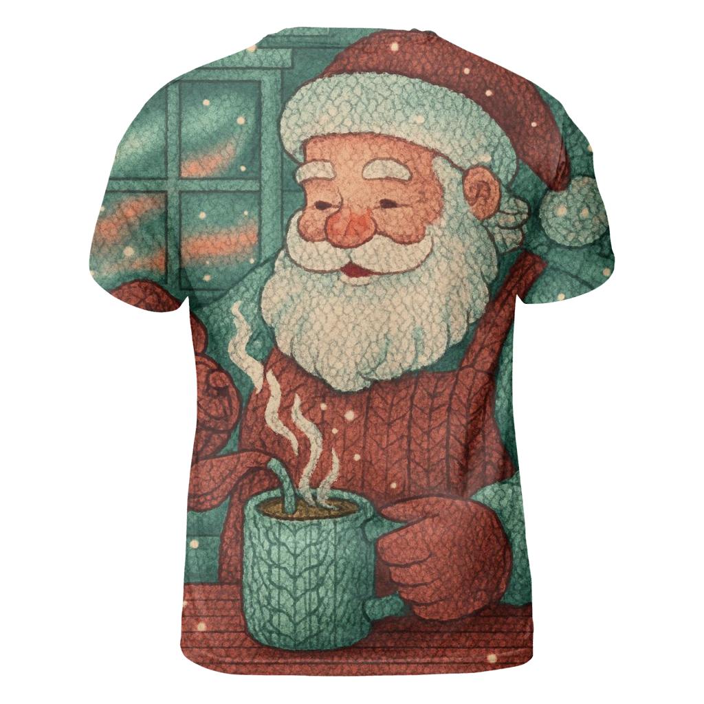 Aurora Cocoa Cabin Santa custom all-over print shirts