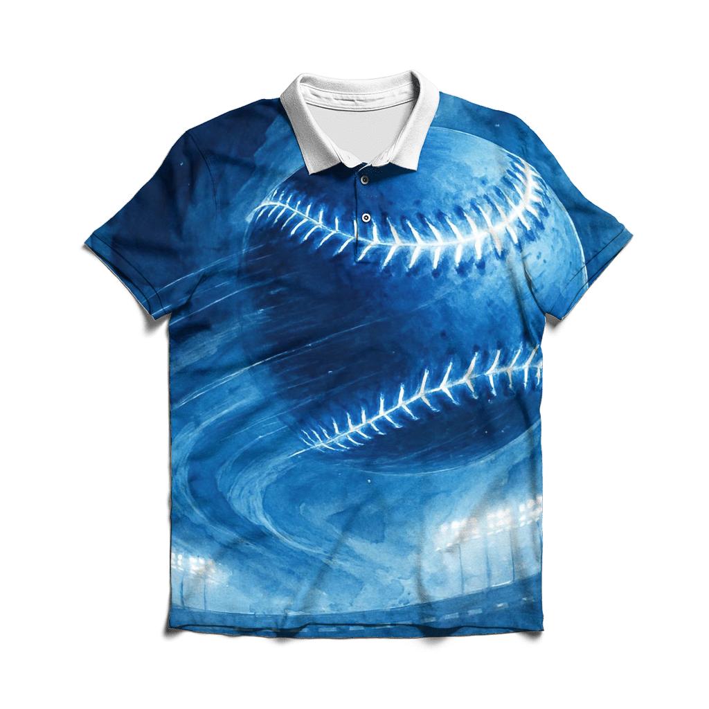 Midnight Curveball Through Cloud Canyon stylish collar polo tees