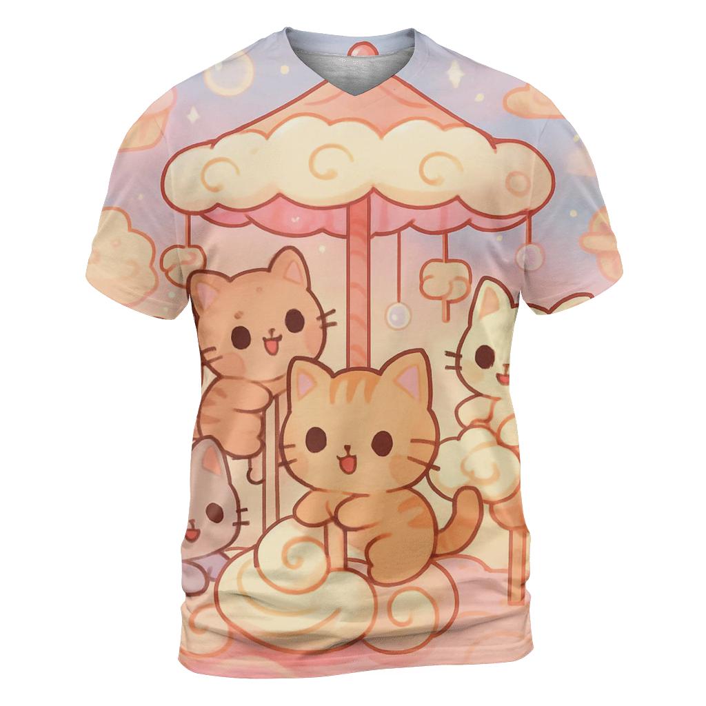 Cloud Bakery Kitten Carousel personalized full print shirts