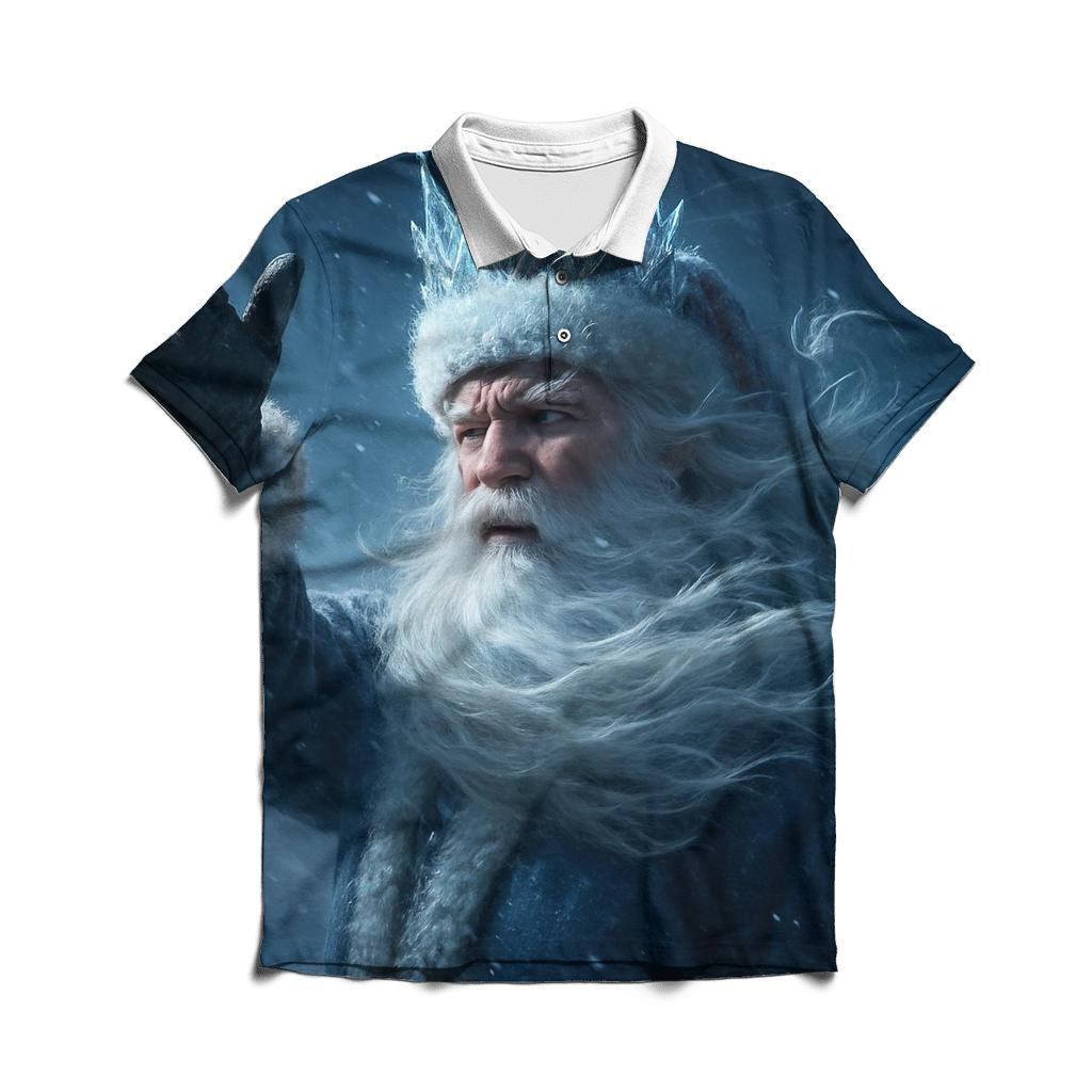 Blizzard Crown Santa Of The Northern Wilds embroidered polo tops