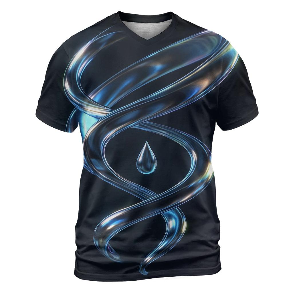 Molten Aurora Sculpture statement graphic shirts
