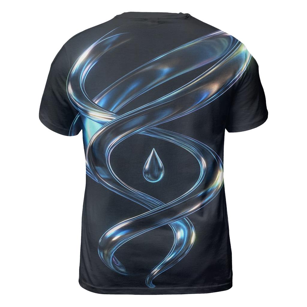 Molten Aurora Sculpture statement graphic shirts