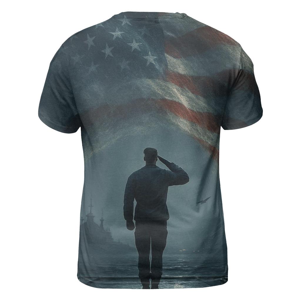 Harbor Vigil Under The Tide Flag trendy printed shirt styles