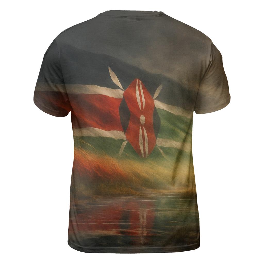 Savanna Mirage Flag Kenya designer pattern shirts