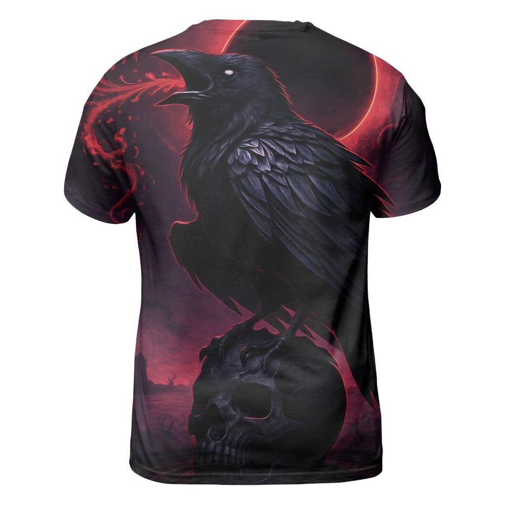 Raven Warden Of The Blood Eclipse vibrant all-over design tees