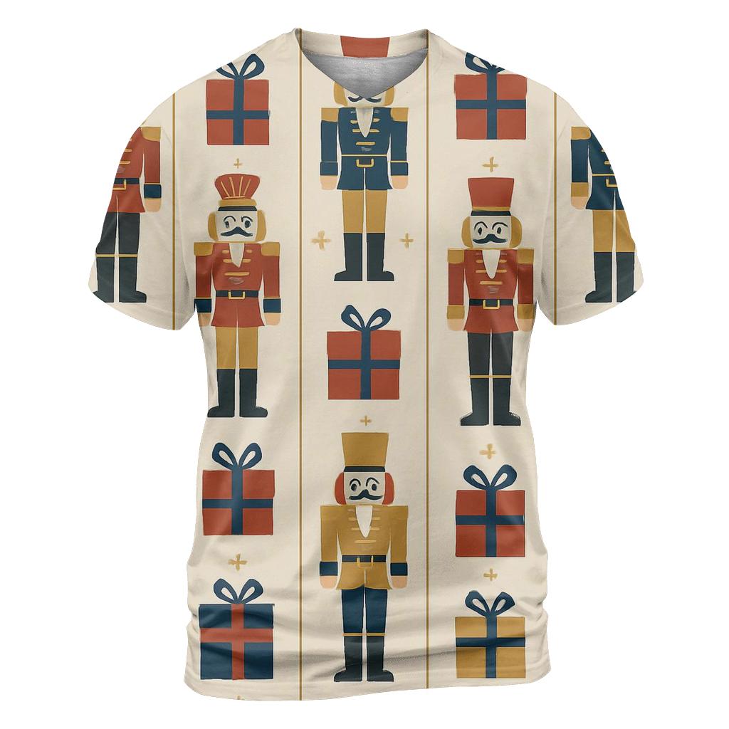 Nutcracker Parade Stripe Grid personalized full print shirts