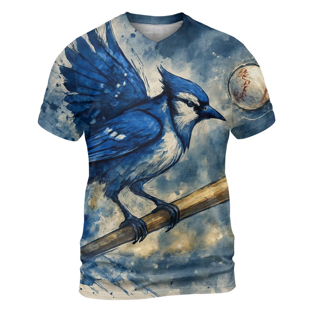 Bat Perch Blue Jays Storm Horizon creative print fashion shirts