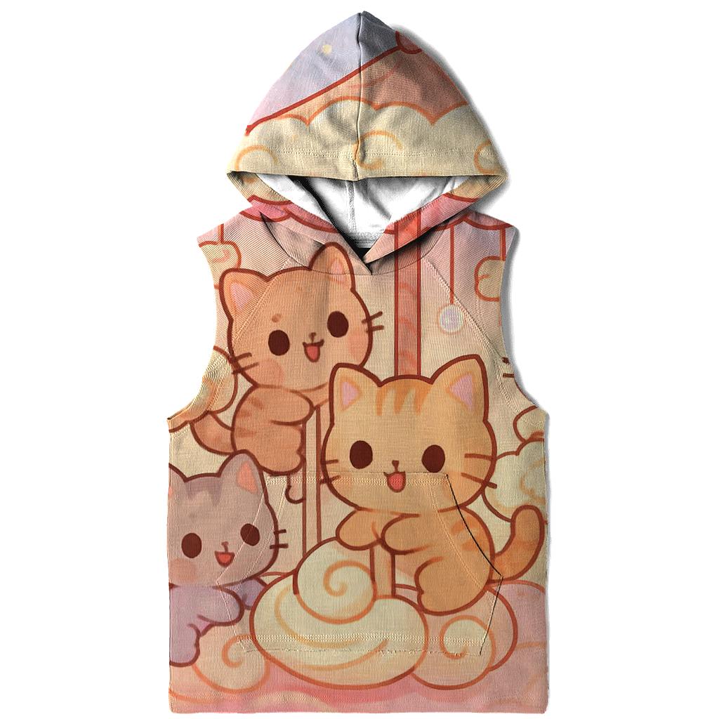Cloud Bakery Kitten Carousel graphic hoodies