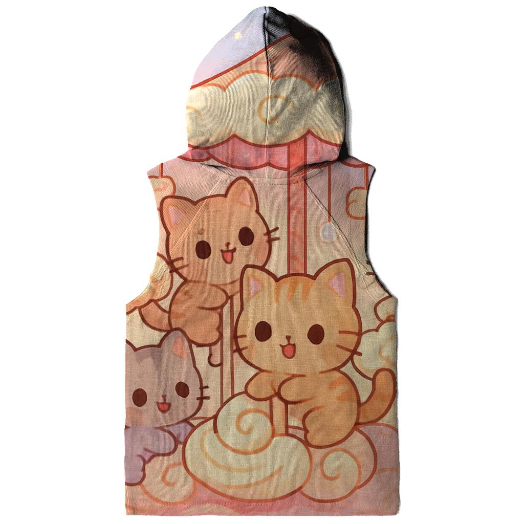Cloud Bakery Kitten Carousel graphic hoodies