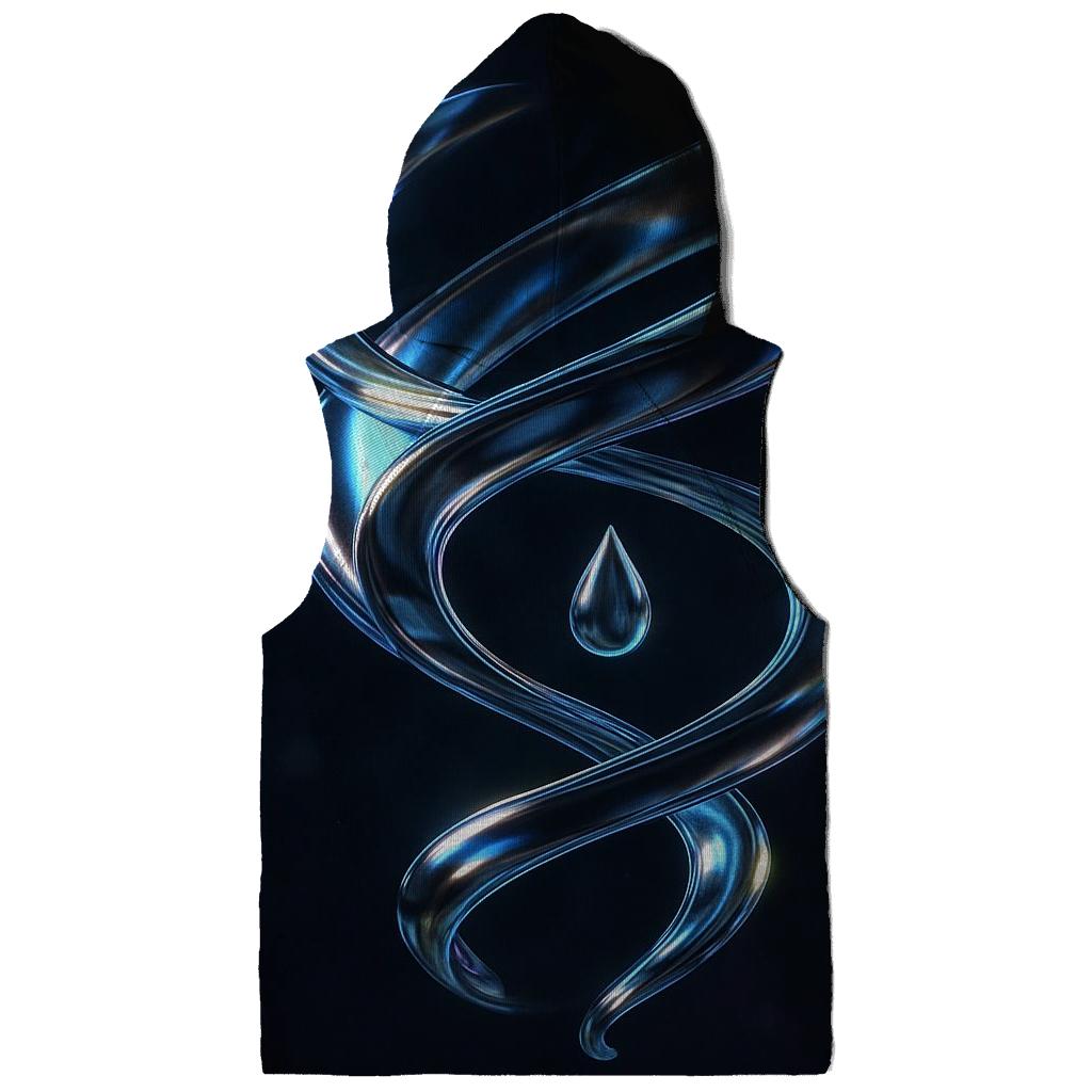 Molten Aurora Sculpture embroidered hoodies