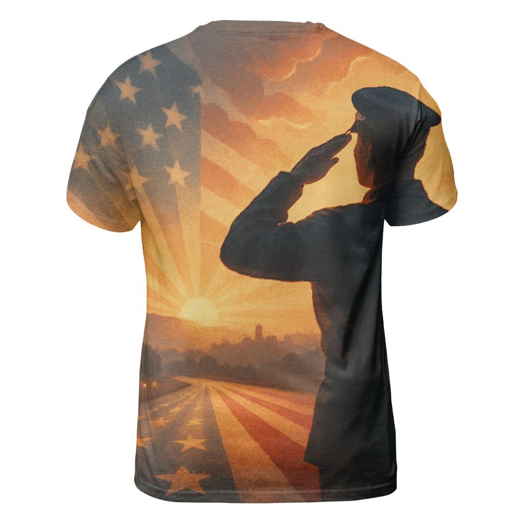Homecoming Salute In The Flag Light personalized full print shirts