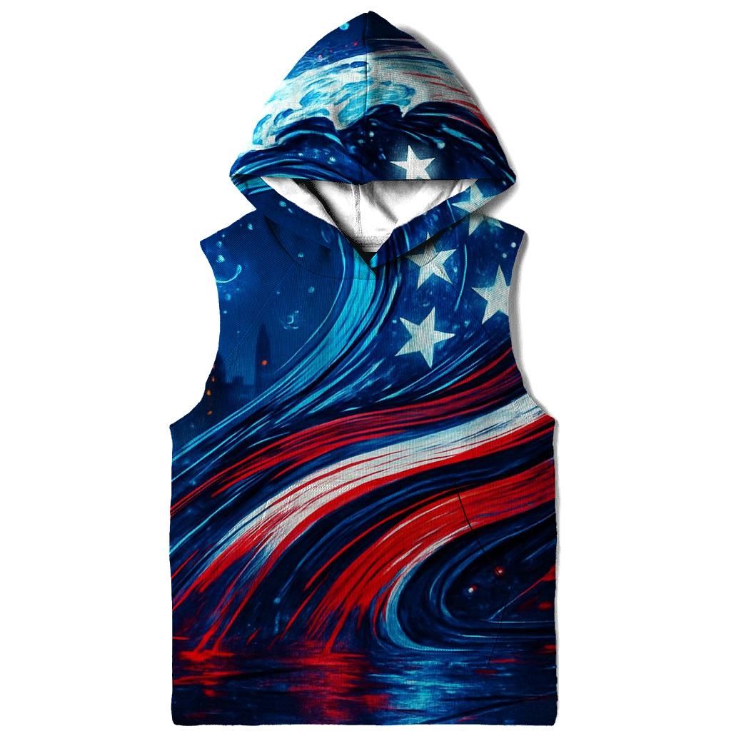 Neon Harbor Freedom Wave premium hoodies